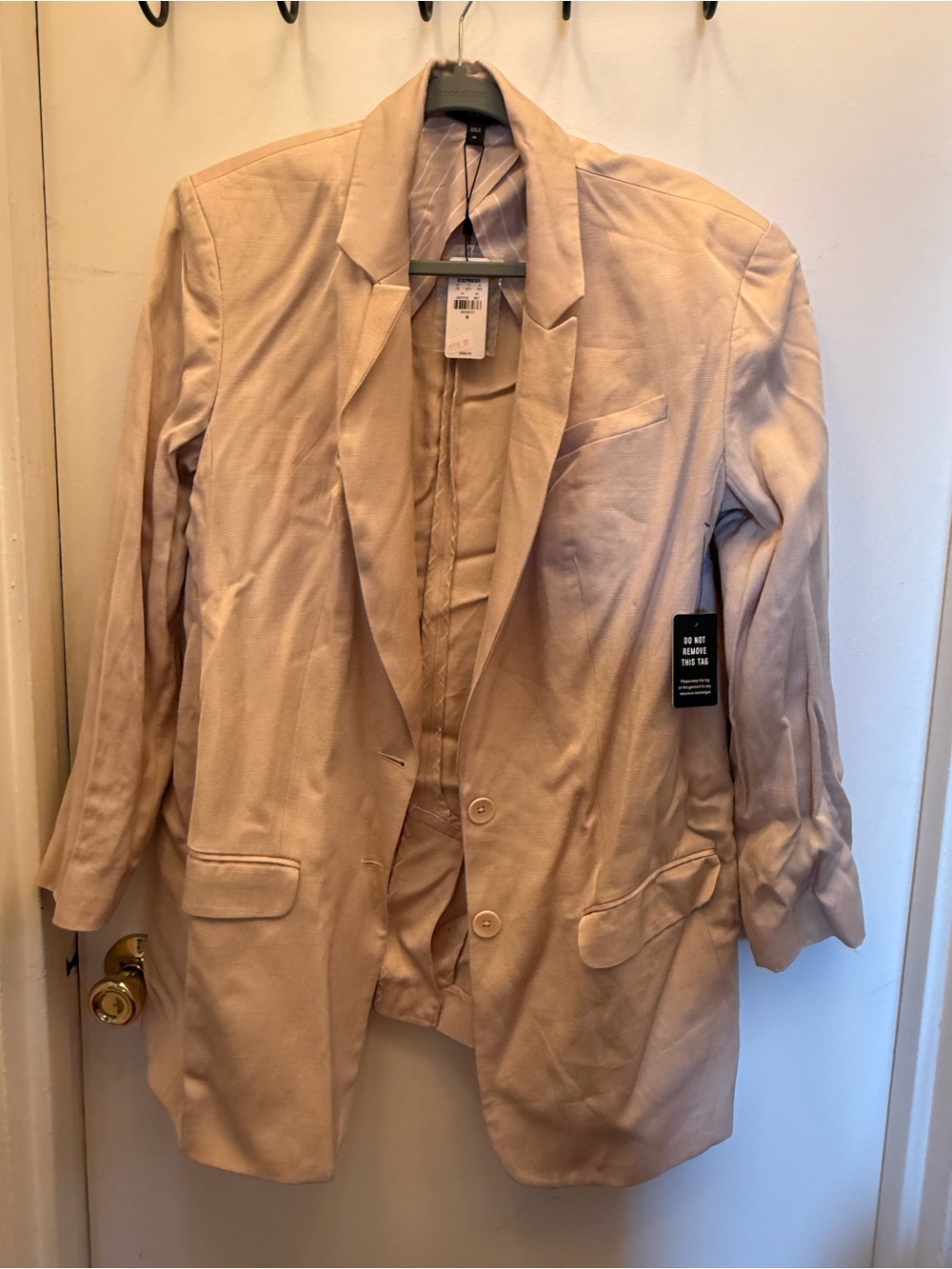 NWT Express Linen Blend Blazer Size Medium